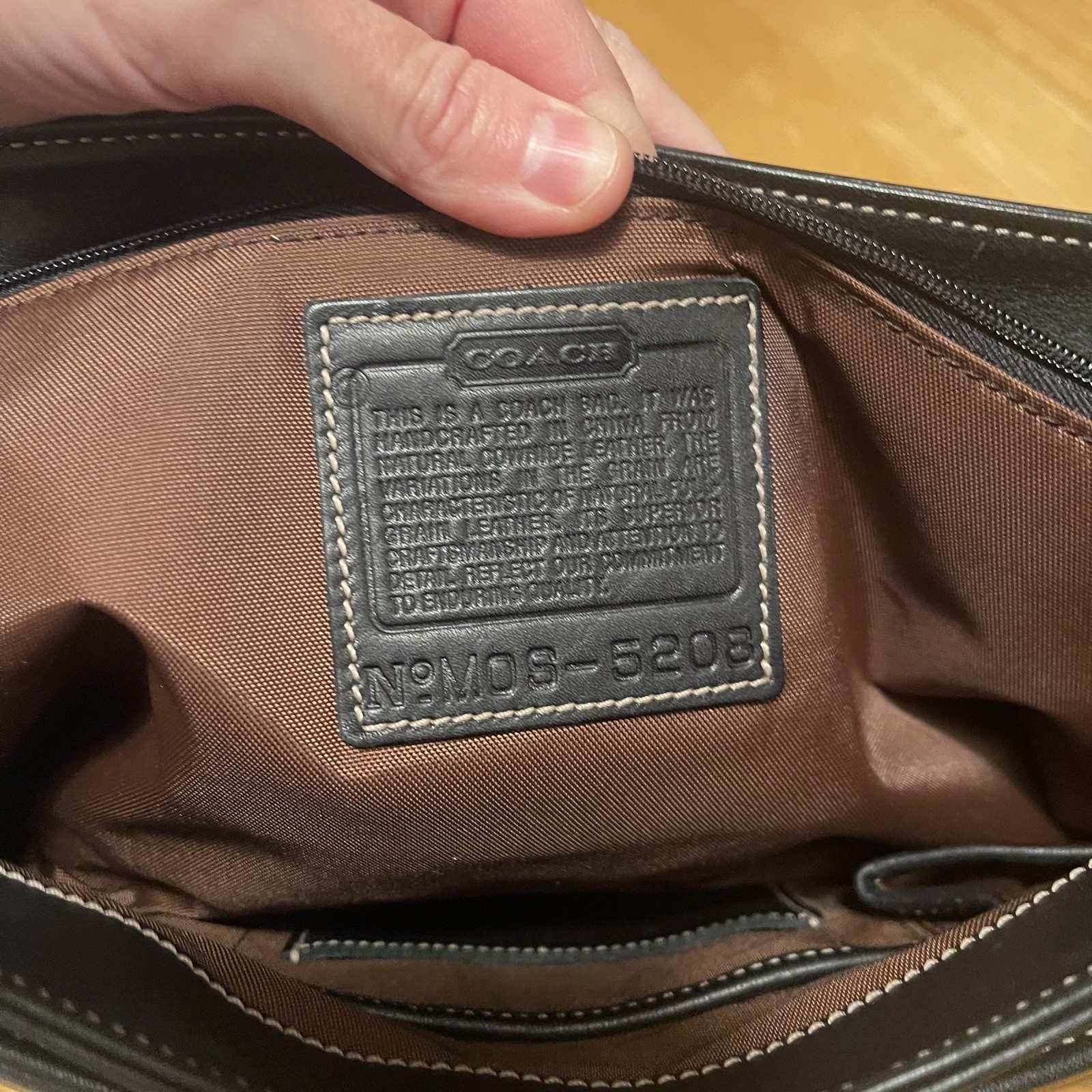COACH Black Leather Briefcase Laptop Messenger Bag Single Handle w/ Strap VTG