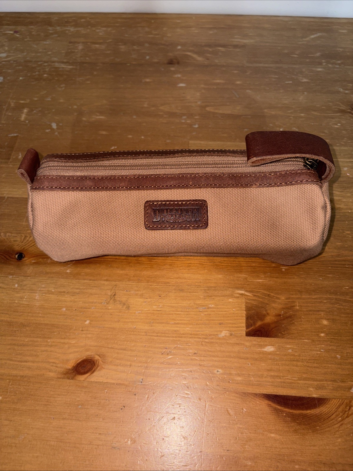 Duluth Trading Co. Fire Hose Travel Toiletry Dopp Kit Bag Business Utility Brown