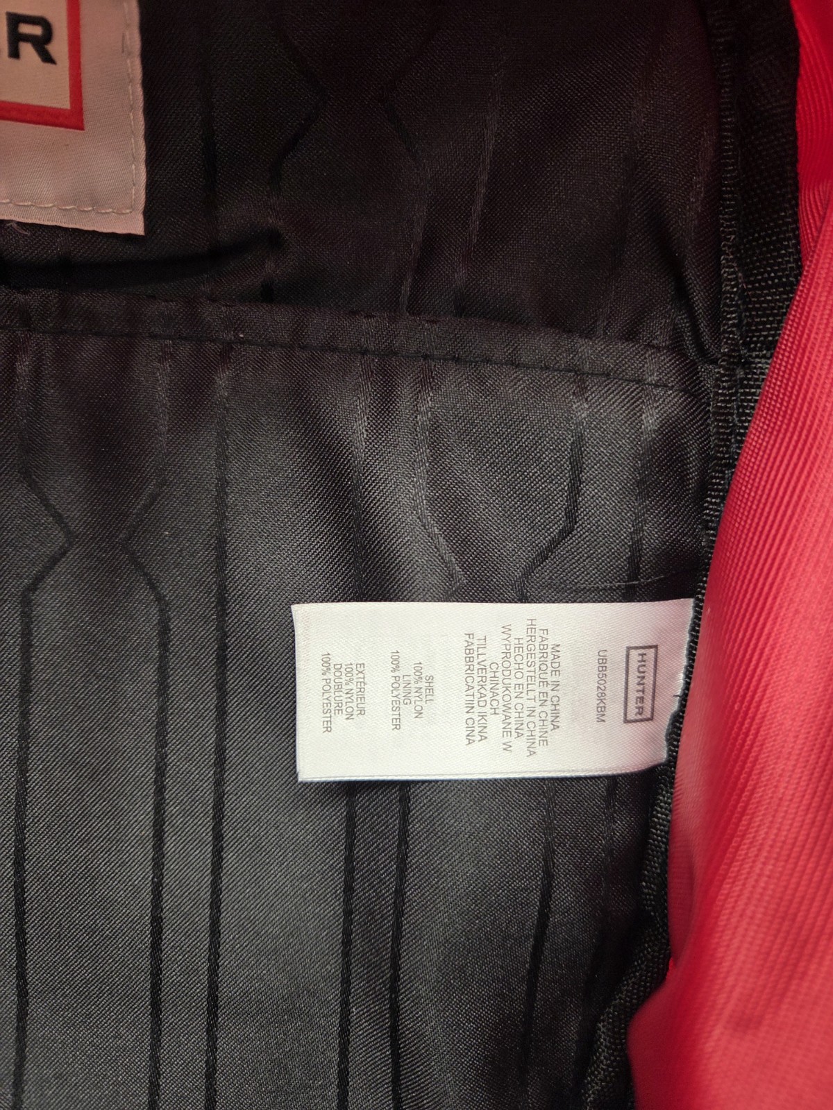 Hunter Top Clip Backpack – Red Color White Logo – Small Size