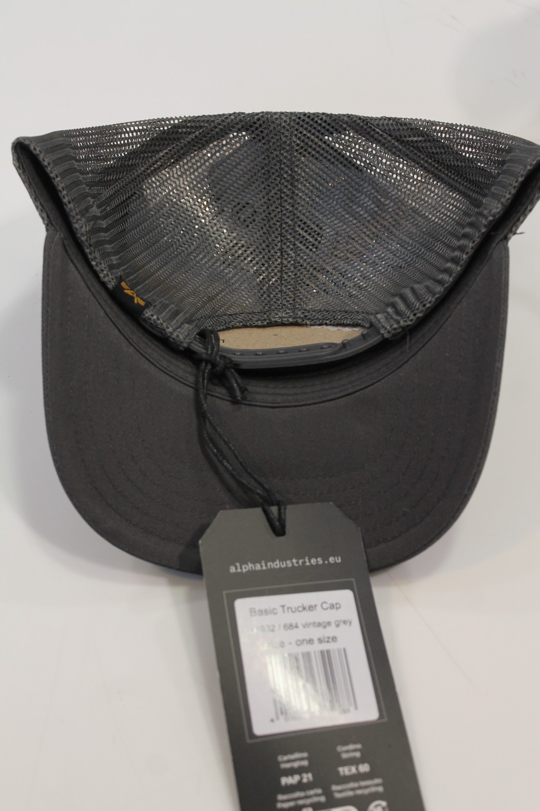 Alpha Industries Basic Trucker Cap 186902/684 Vintage Grey