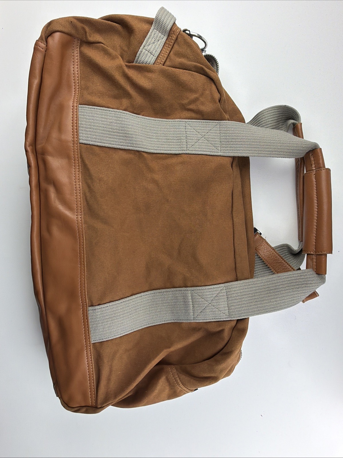 Vintage Kris Van Assche Canvas Leather Duffle / Bowling Bag Travel USA