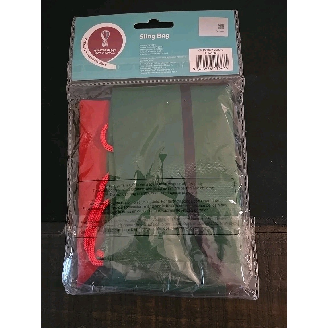 FIFA World Cup Qatar 2022 Sling Bag Official Licensed Product Soccer NEW