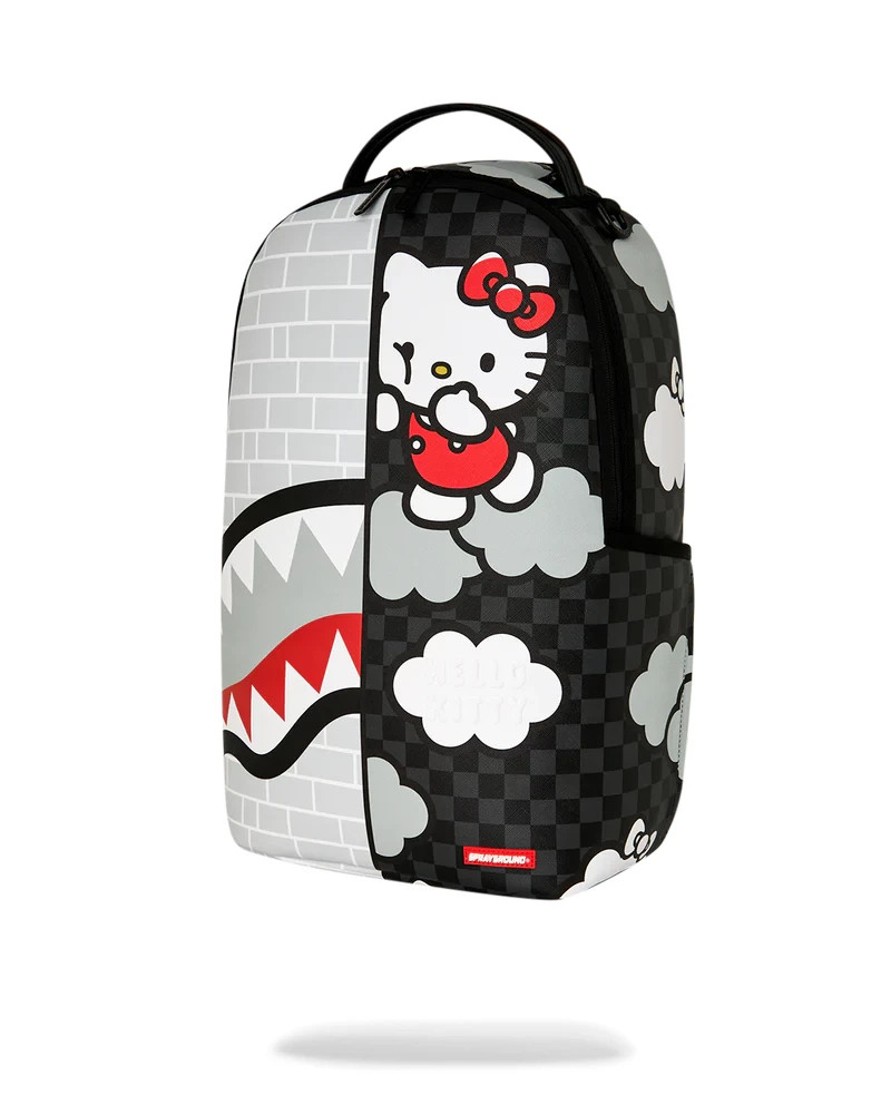 Sprayground Hello Kitty Brick Wall Split Backpack New Large School Backpack 9715
