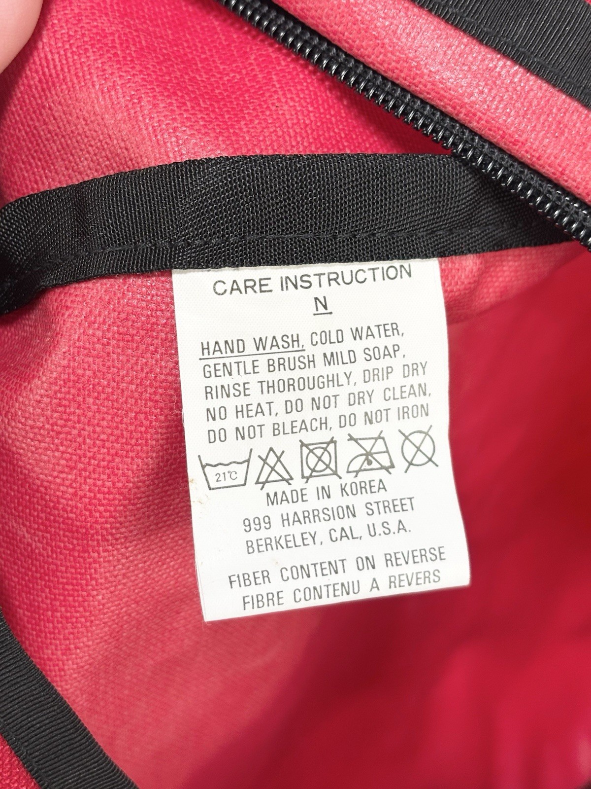 VTG 80s The North Face Backpack Red Minimalistic Design School Travel EUC