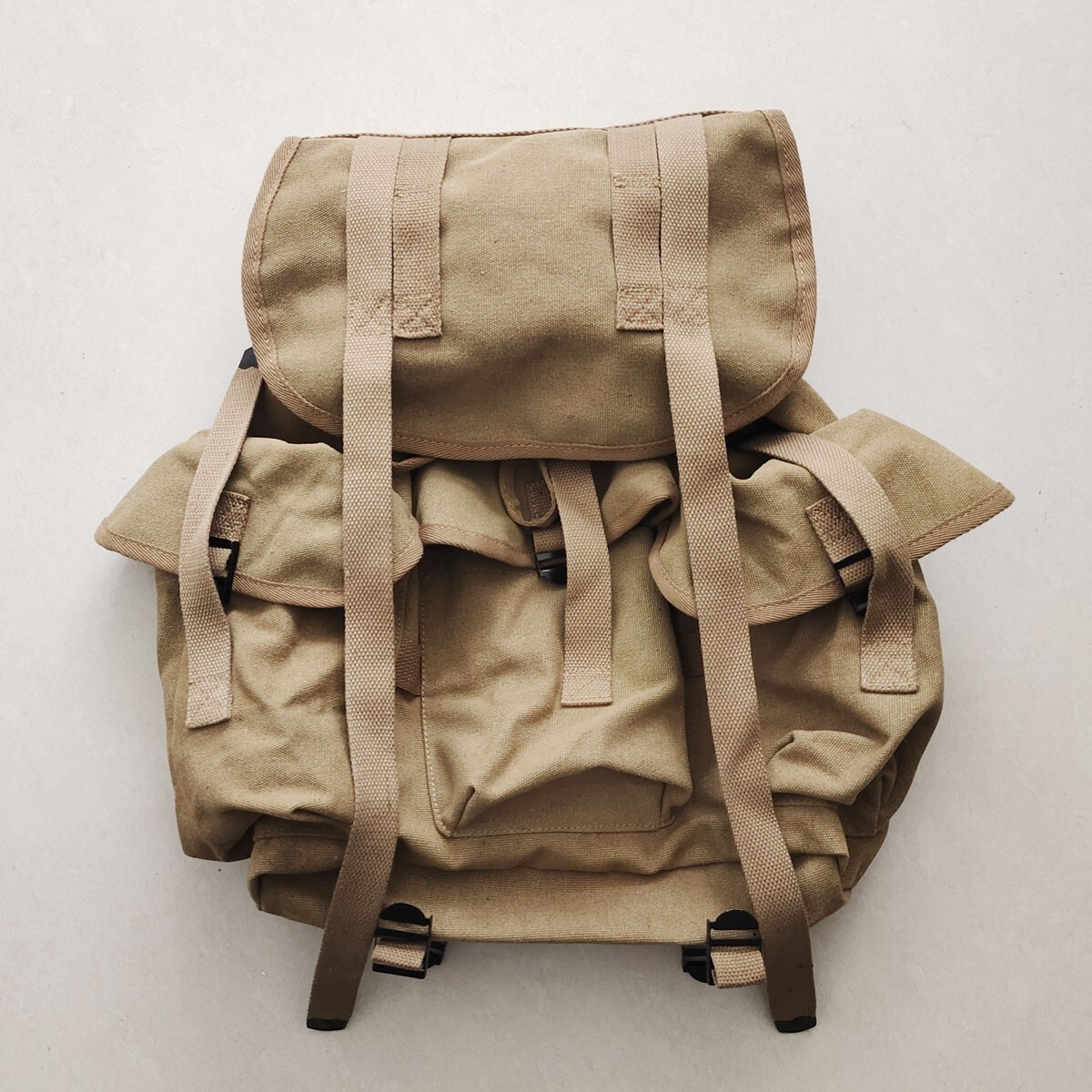Vietnam War US Army Field Bag Pack Canvas Rucksack Knapsack Men’s Bag