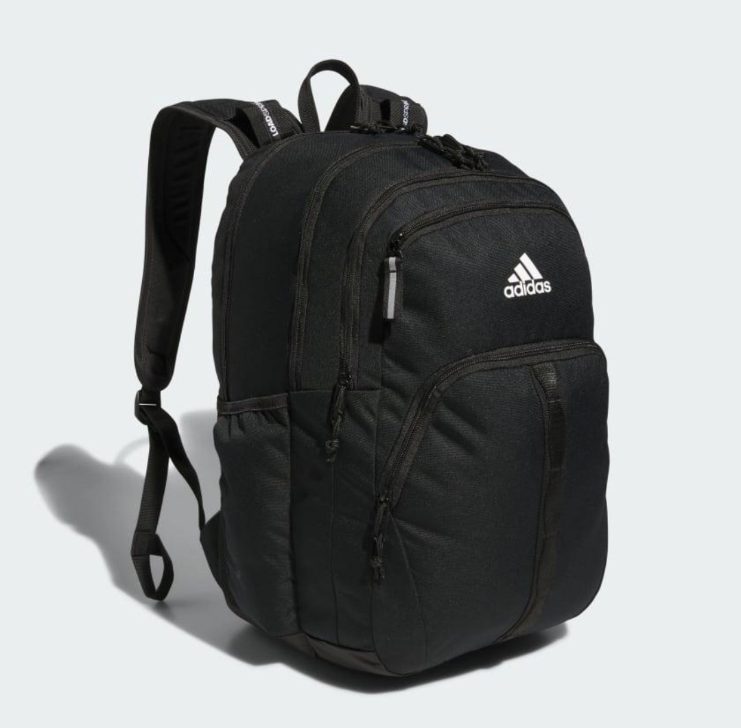 Adidas Prime 7 Backpack Black White OSFA School Travel Athletic Bag NEW WITH TAG
