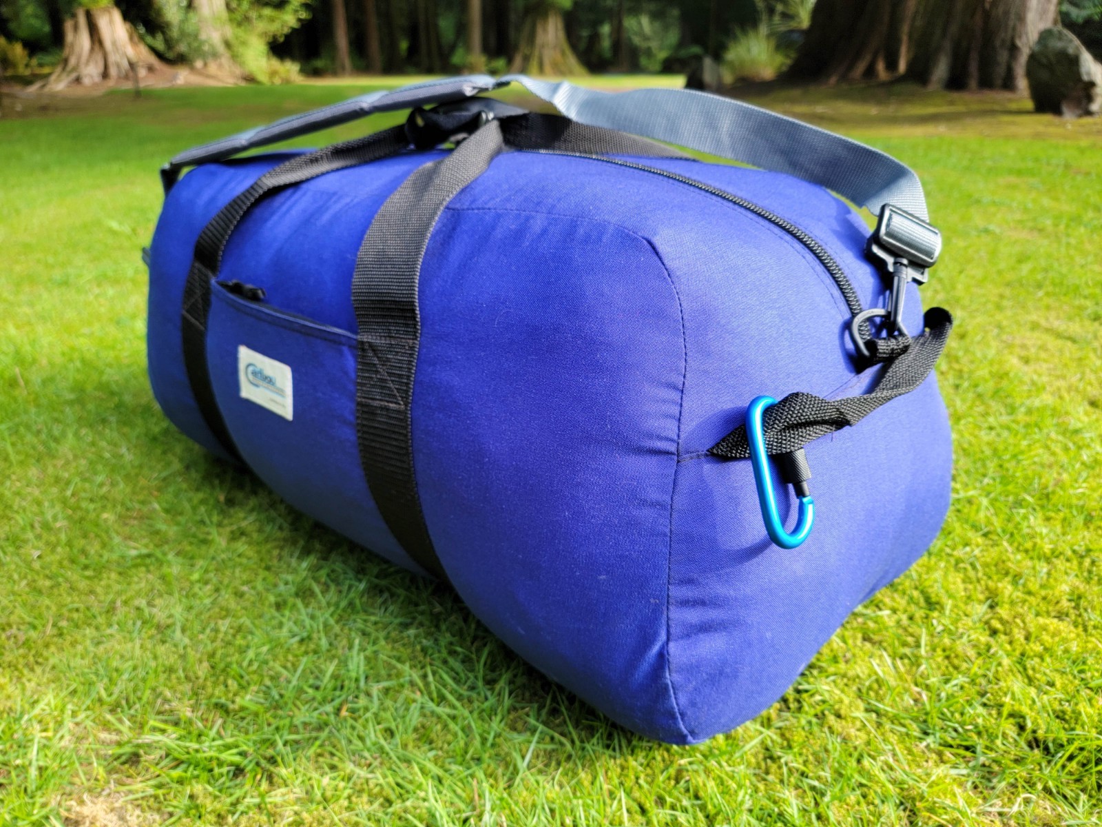 CARIBOU MOUNTAINEERING (USA) Vintage Purple Cordura 28″ Duffle Camping Gear Bag