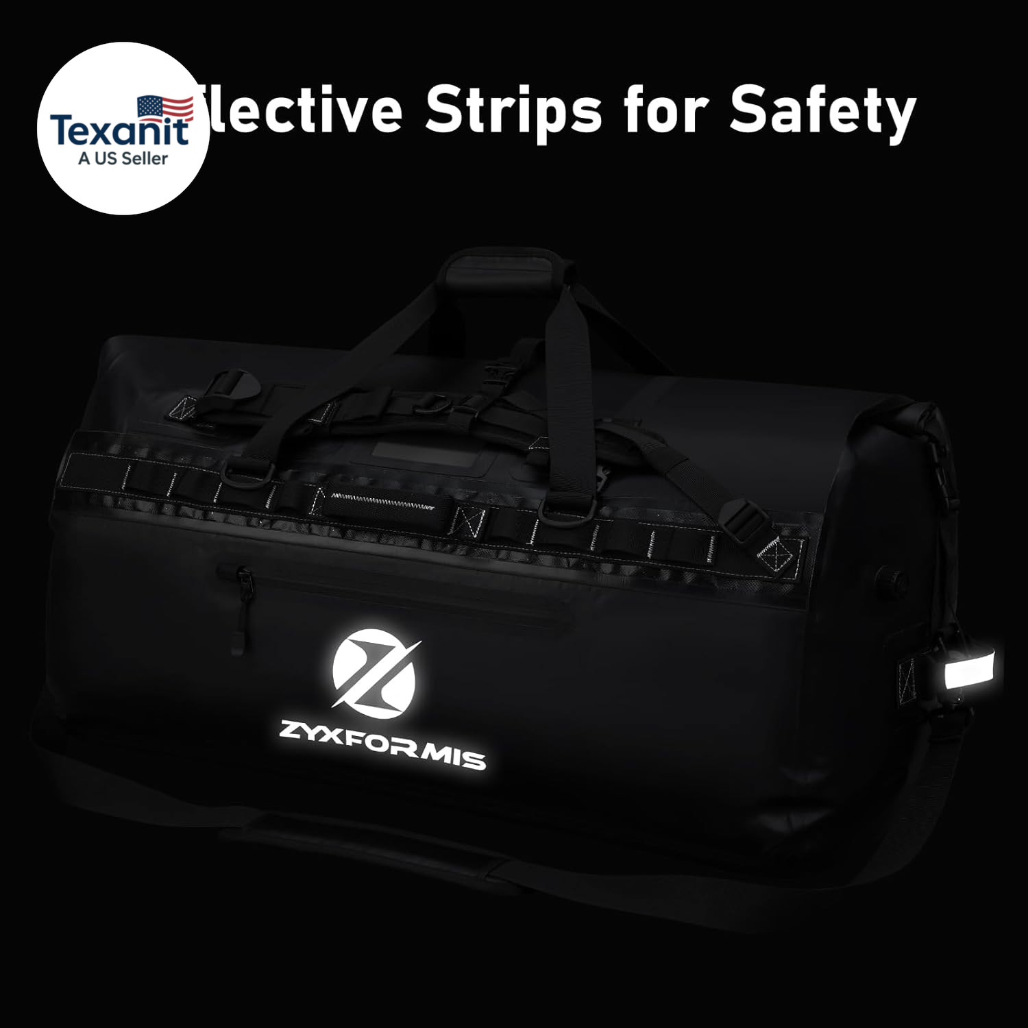 Waterproof Duffle Bag, Large Marine Dry Bags, Heavy Duty Adventure Travel Bag fo