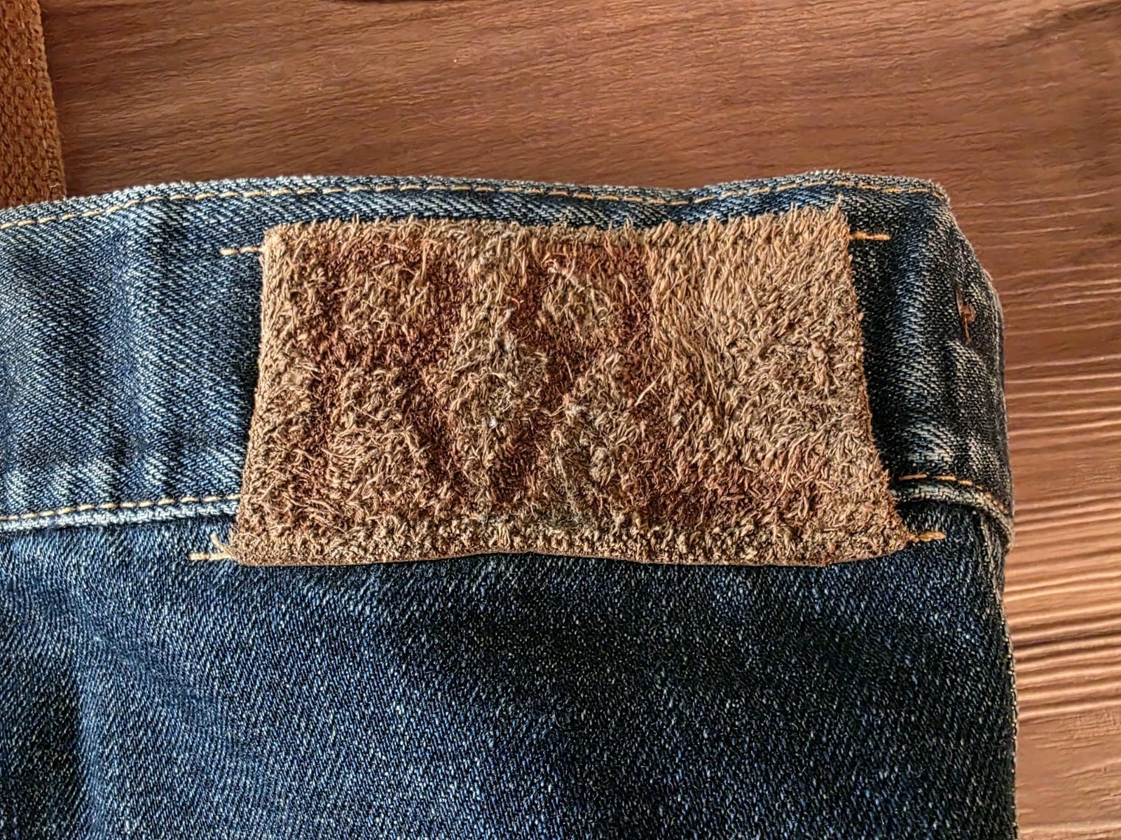 Double RL (RRL) Denim Tote Bag With Concho Strap
