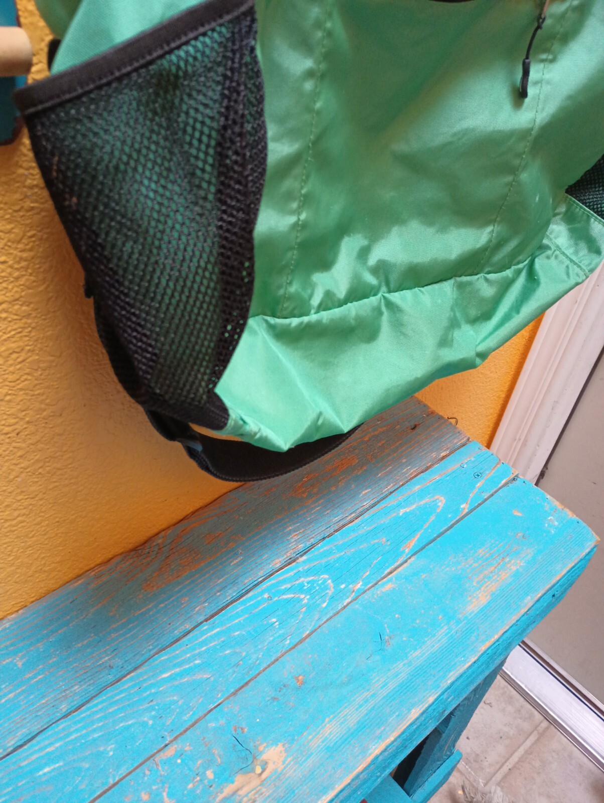 LL Bean Vintage Large Green Nylon Tote- pre-own- very good