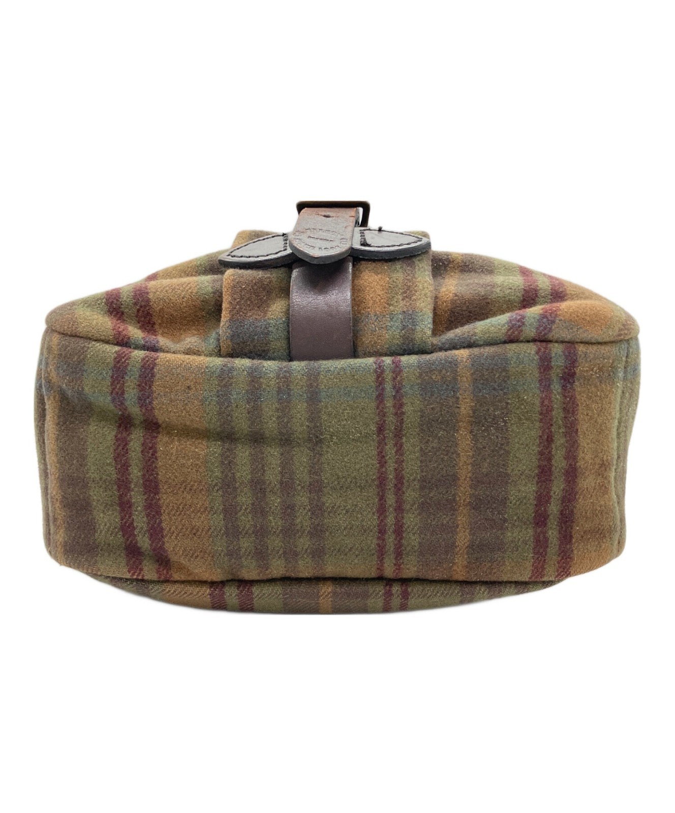 FILSON Wool Shoulder Bag Green Brown Check USA – Used Slight Wear