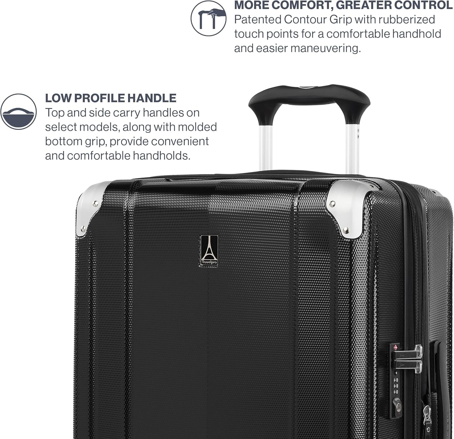 Travelpro Pathways 3 Hardside Expandable Luggage, 8 Spinner Wheels, 21 Inch U12