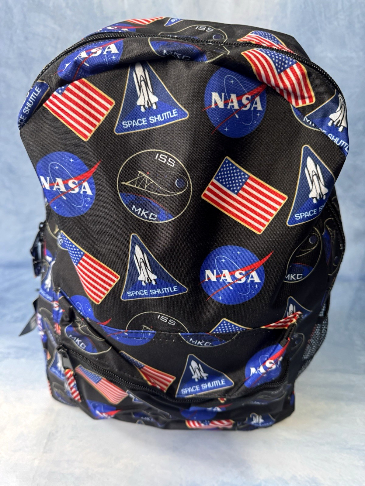 NASA Backpack Bioworld Apollo 11 Space Shuttle Patch Travel Book Bag