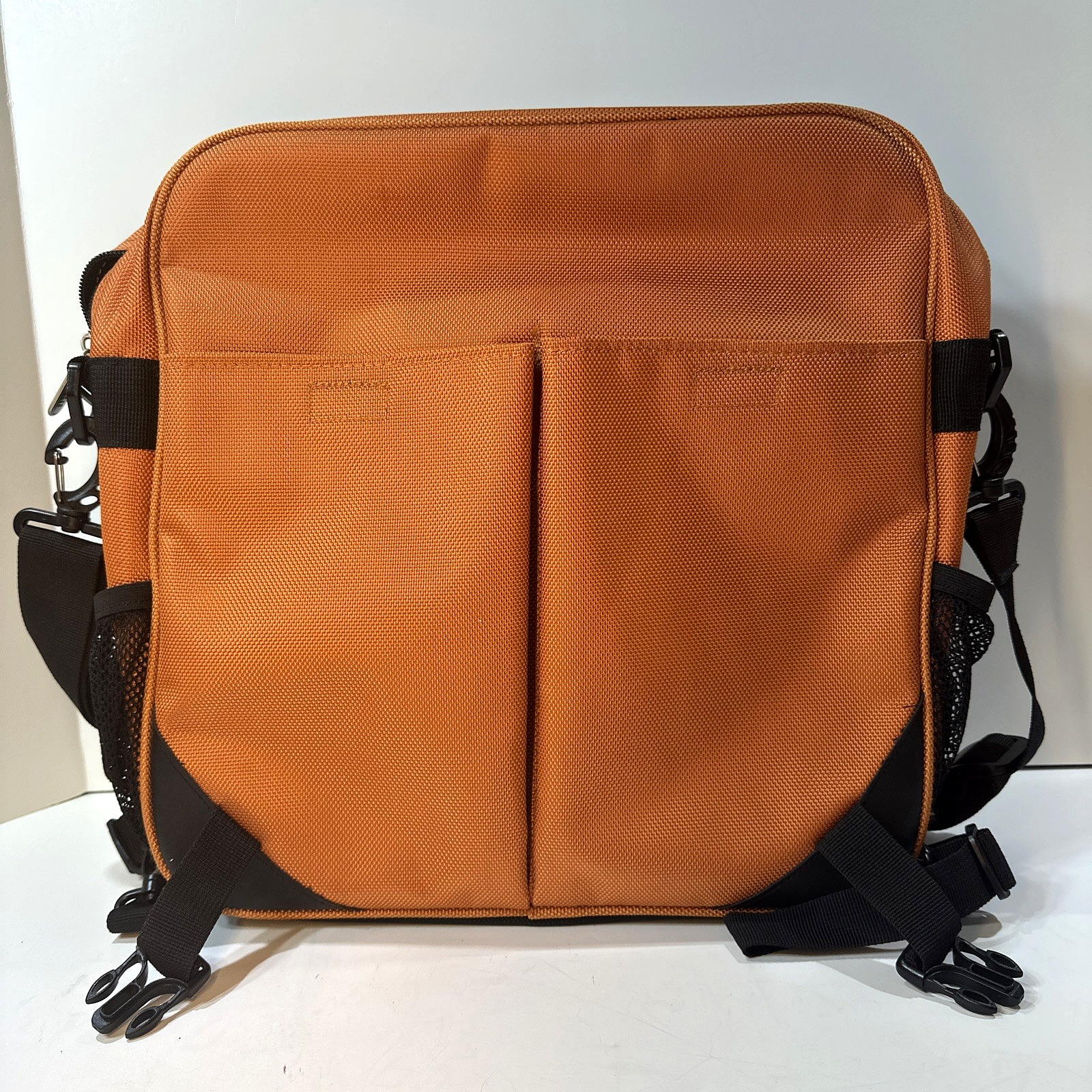 The Sharper Image Airtek Collection Orange LAPTOP Backpack Messenger Bag MSRP140