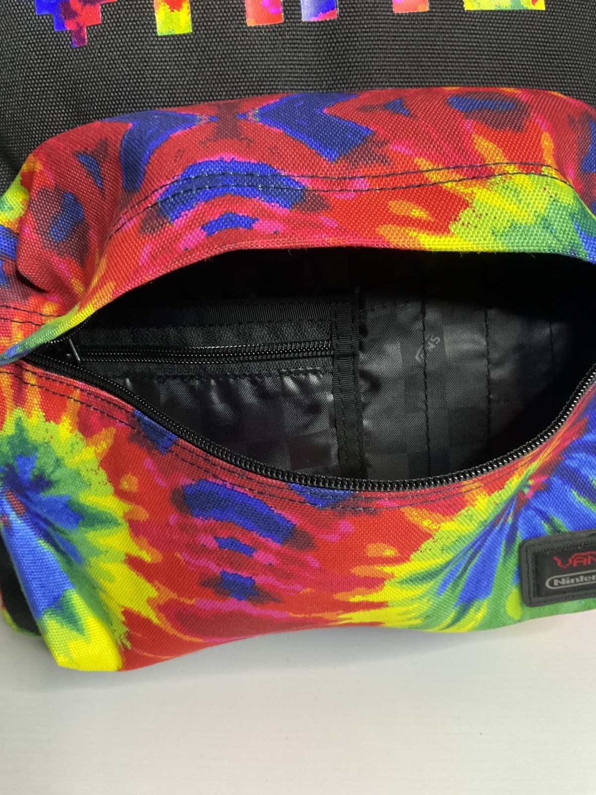 Vans X Nintendo Collab Super Mario Bros Tie Dye Backpack Retro