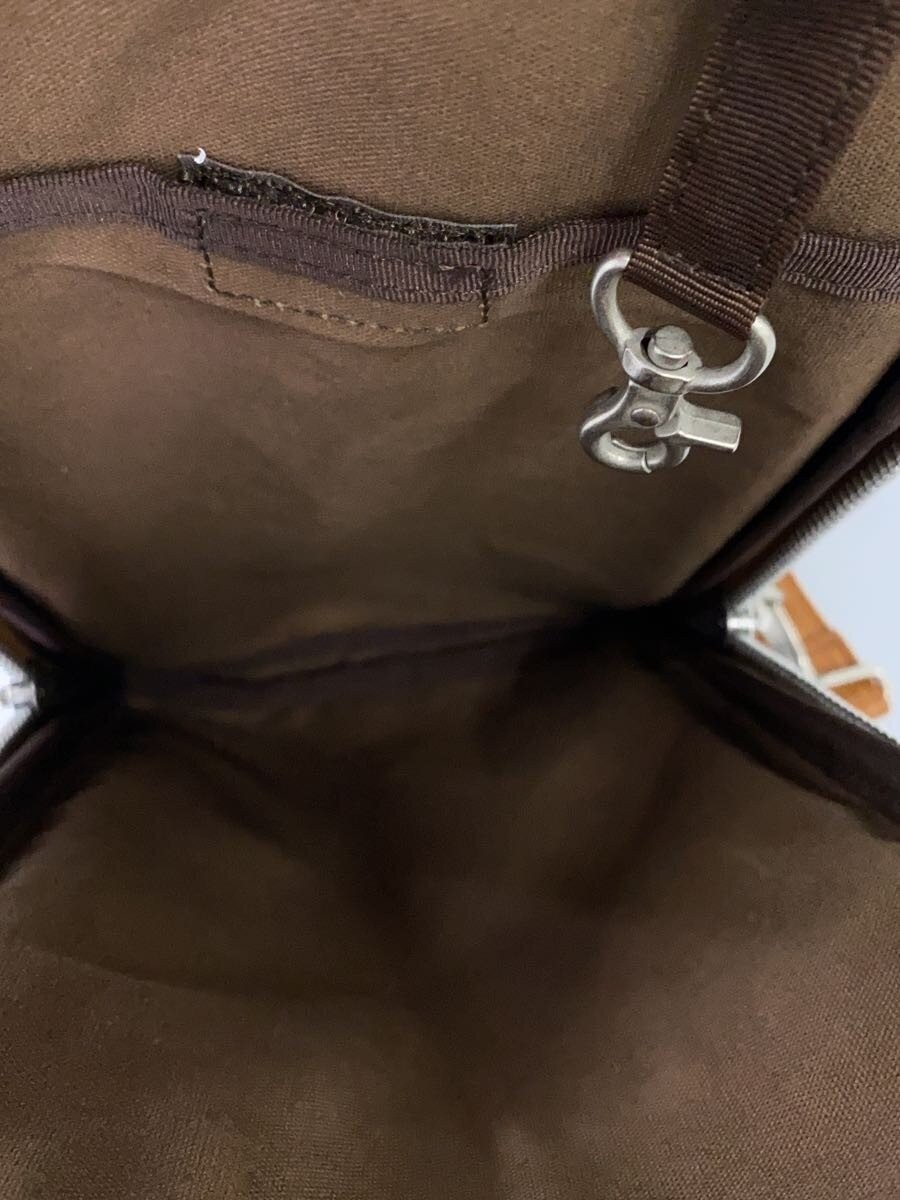 Authentic PORTER Leather Shoulder Bag 29cm High Camel Unlined Simple Design