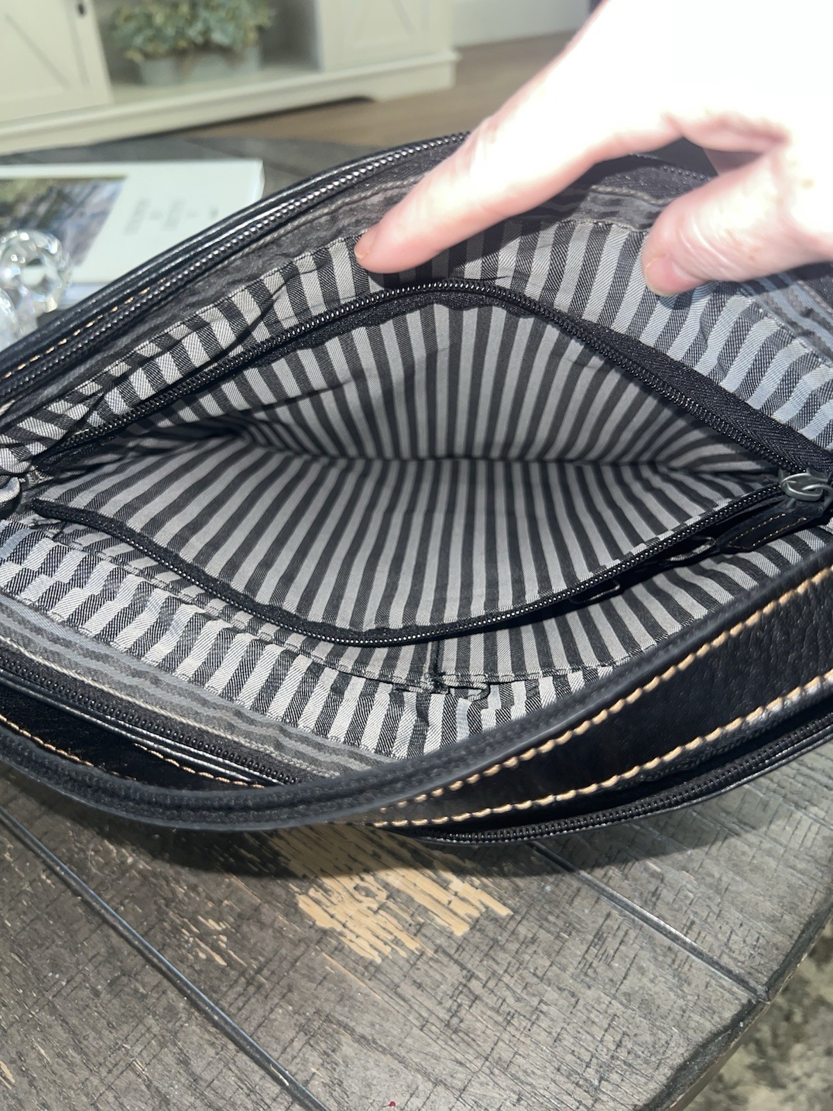 Jack Georges black crossbody bag, excellent condition- see notes for retail!
