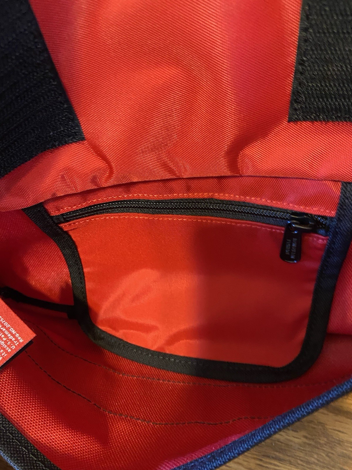 Manhattan Portage Nylon Messenger Bag Crossbody Red 11.5” Wide X 7.5” Tall NWT
