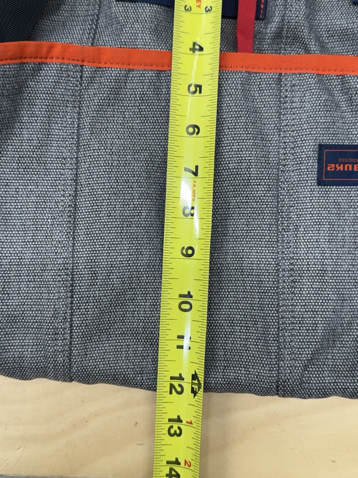 Timbuk2 Messenger Laptop Gray & Orange Shoulder Bag Crossbody Size 17×12