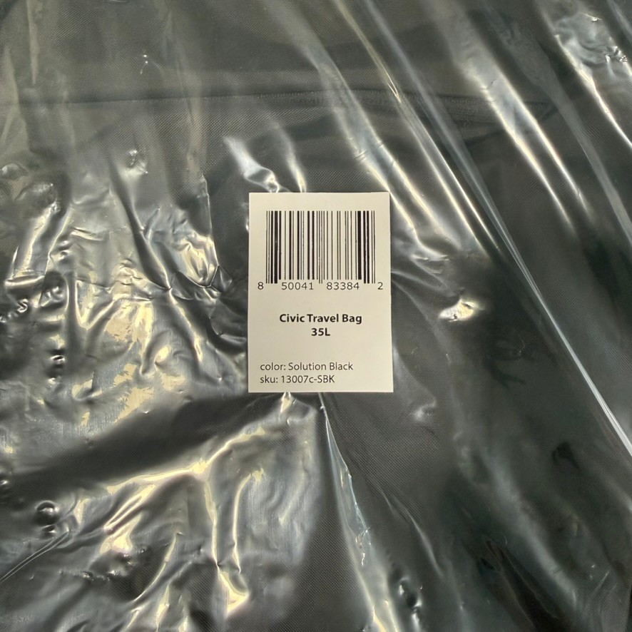 Evergoods Civic Travel Bag, CTB 35L, Solution Dyed Black, NWT