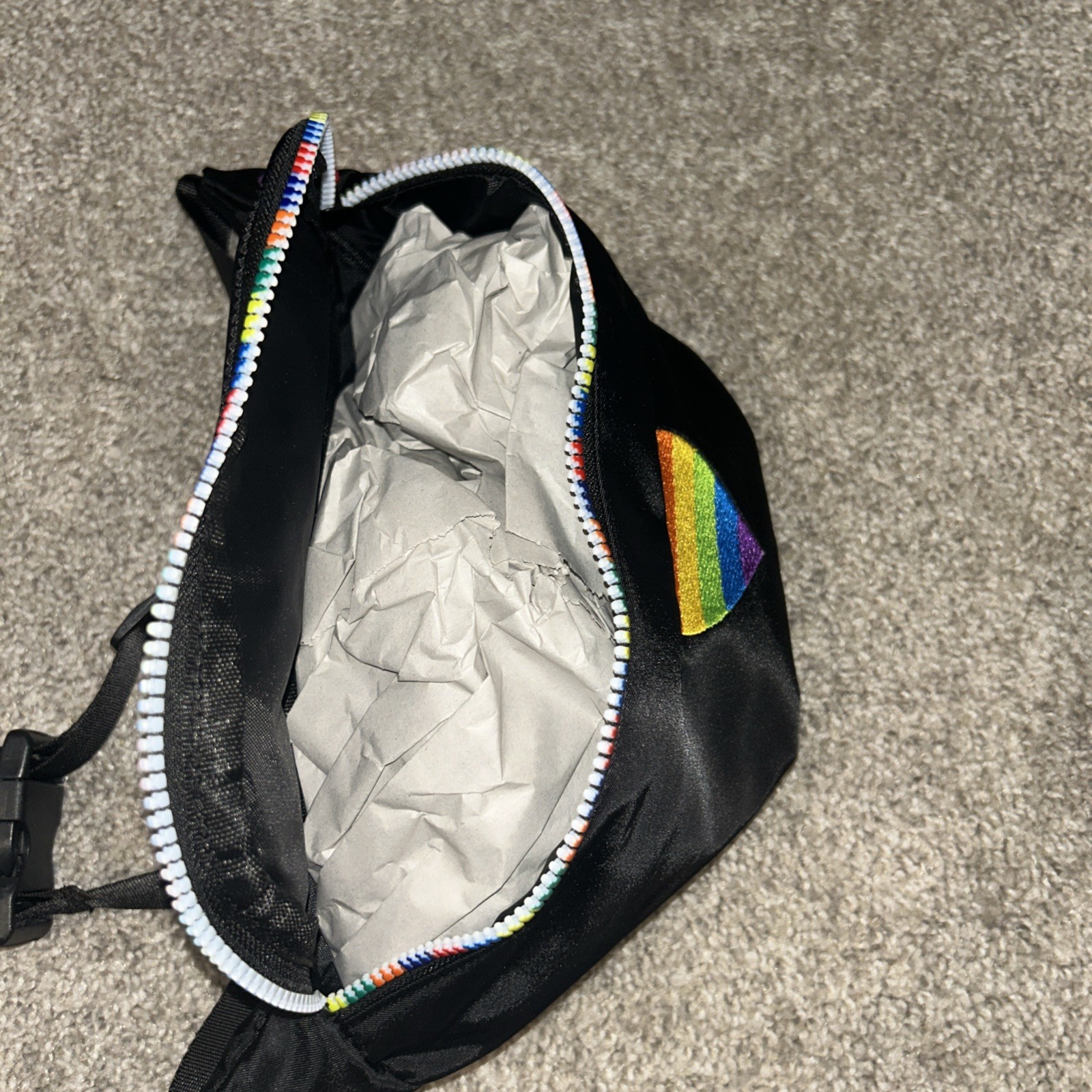 Rainbow Pride Fanny Pack Waist Bag Hip Belt Pouch Travel Purse Club-wear Punk