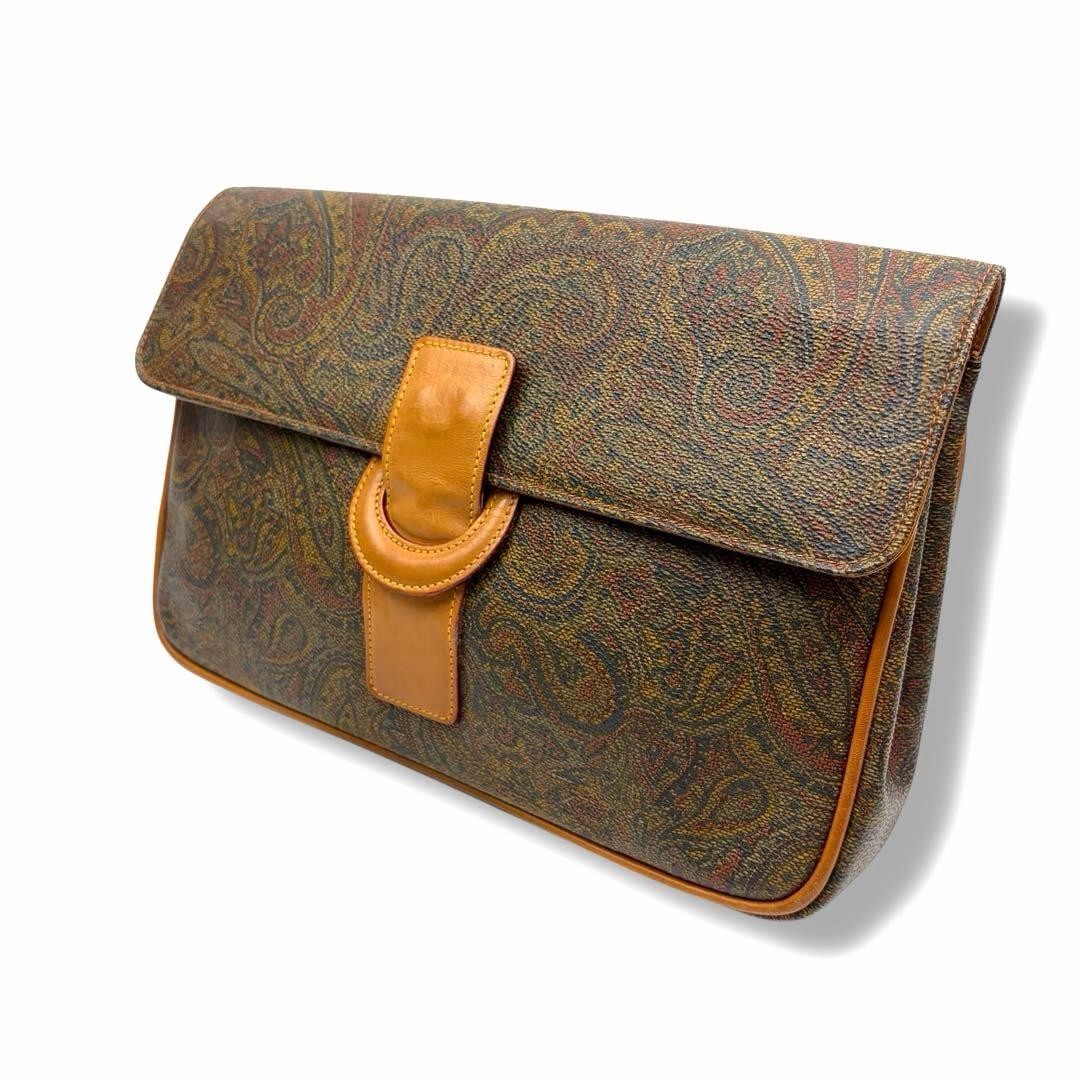 Serapian Paisley Clutch Bag Used Elegant Designer Purse