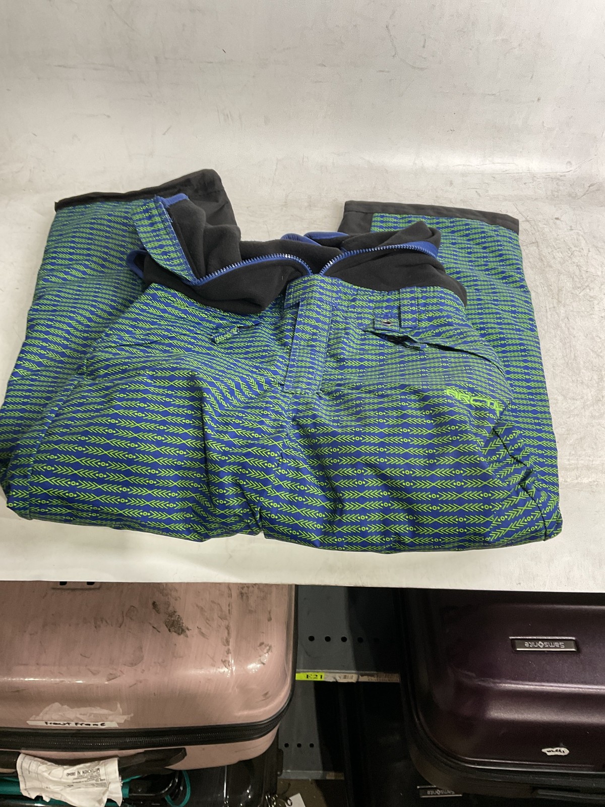 Arctix Kids Infinity Bib Overalls Arrowhead Royal Blue/Lime Large U1
