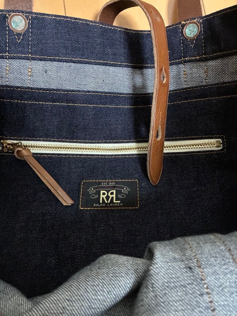 RRL Indigo Denim Tote Bag