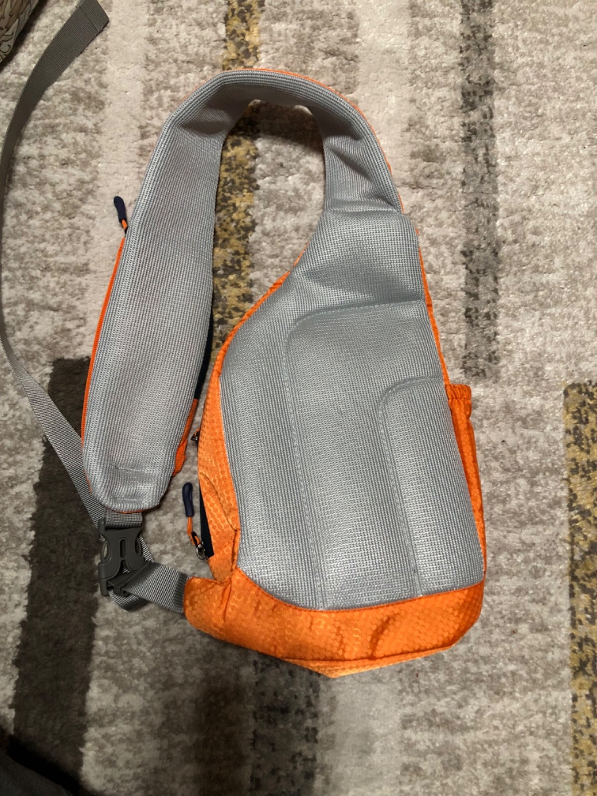 Apex Nylon, orange unisex crossbody bag small Hiking Camping, Travel, outdoor