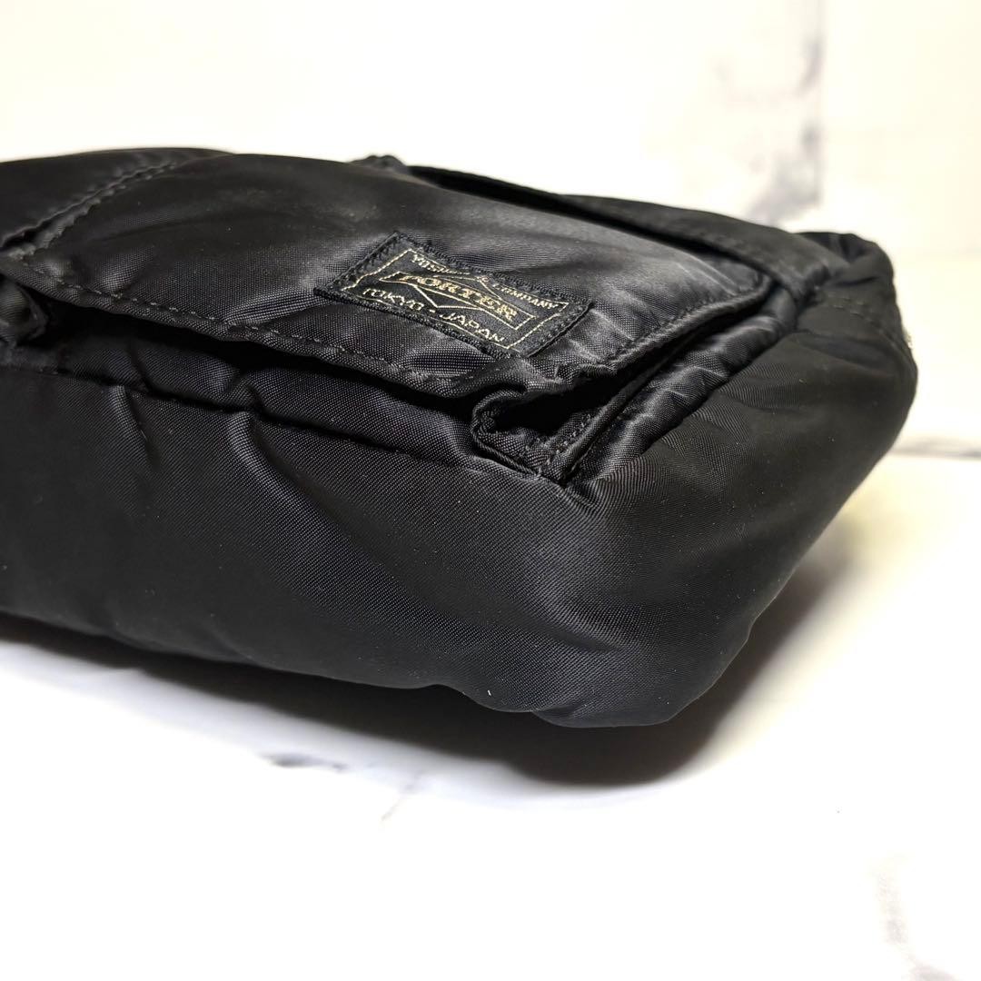 Authentic PORTER TANKER Shoulder Bag Compact Black Nylon Men’s Bag 25cmPorter