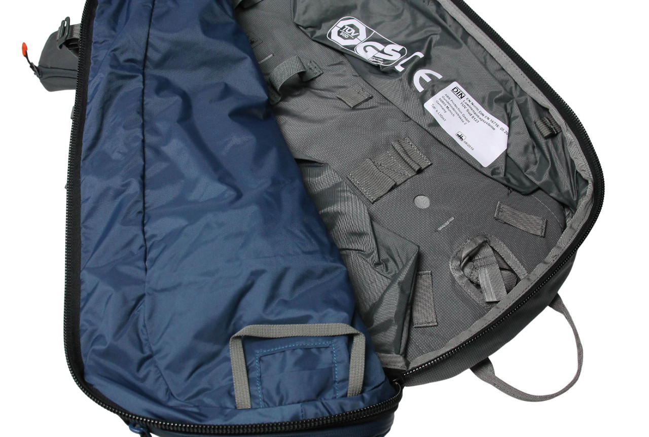 ABS s.LIGHT Compact Zip-On 15 Bag Men’s 15L Ski Snowboard Safety Blue Backpack