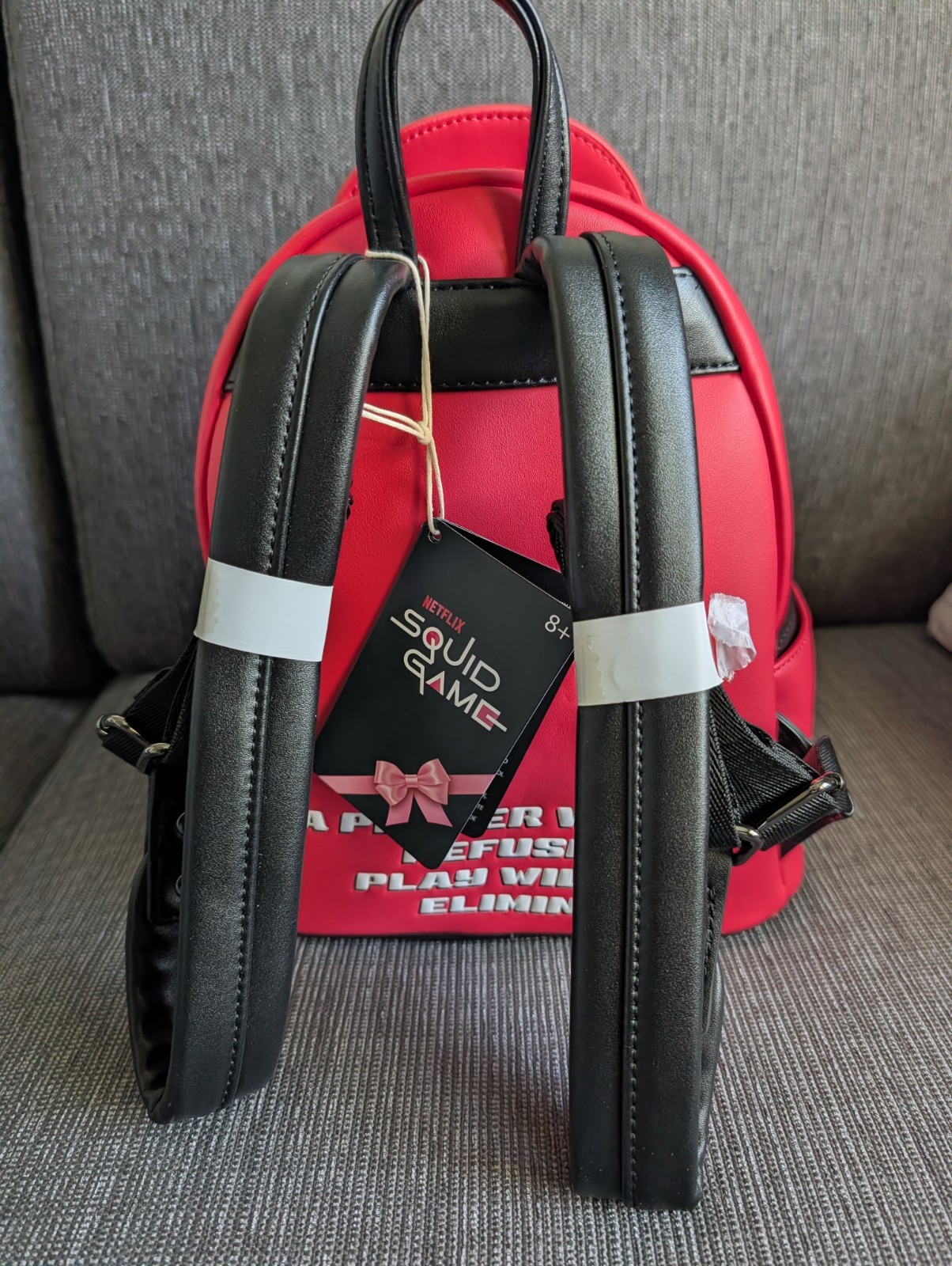 Loungefly Squid Game Triangle Guard US Exclusive Mini Backpack Bag