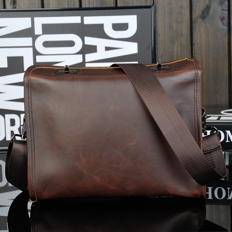 Men’s Briefcase Casual Business Shoulder Bag Leather Messenger Satchel Bag New