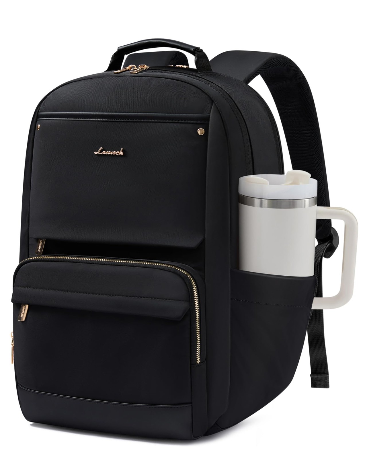 Laptop Backpack for Women with Large Capacity Cup Pocket, 15.6 inch Work Purs…