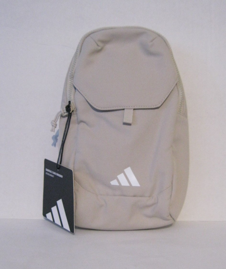 Adidas UNISEX Essentials 3 Sling Crossbody Beige Bag Cell Phone Pocket New $45