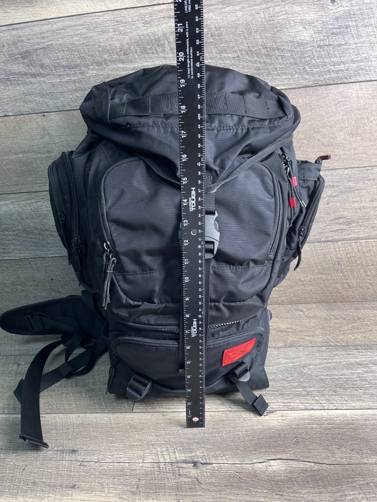 Nike Backpack SB Eugene Black Nylon Zip Outer Pockets Adjustable Strap Shoulder