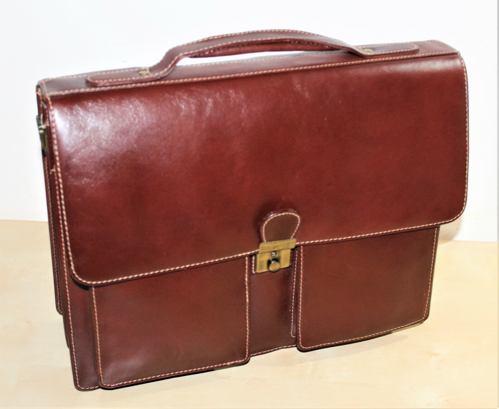 Mens Leather 24 Hour Unisex Notebook Bag Large with Shoulder Bag