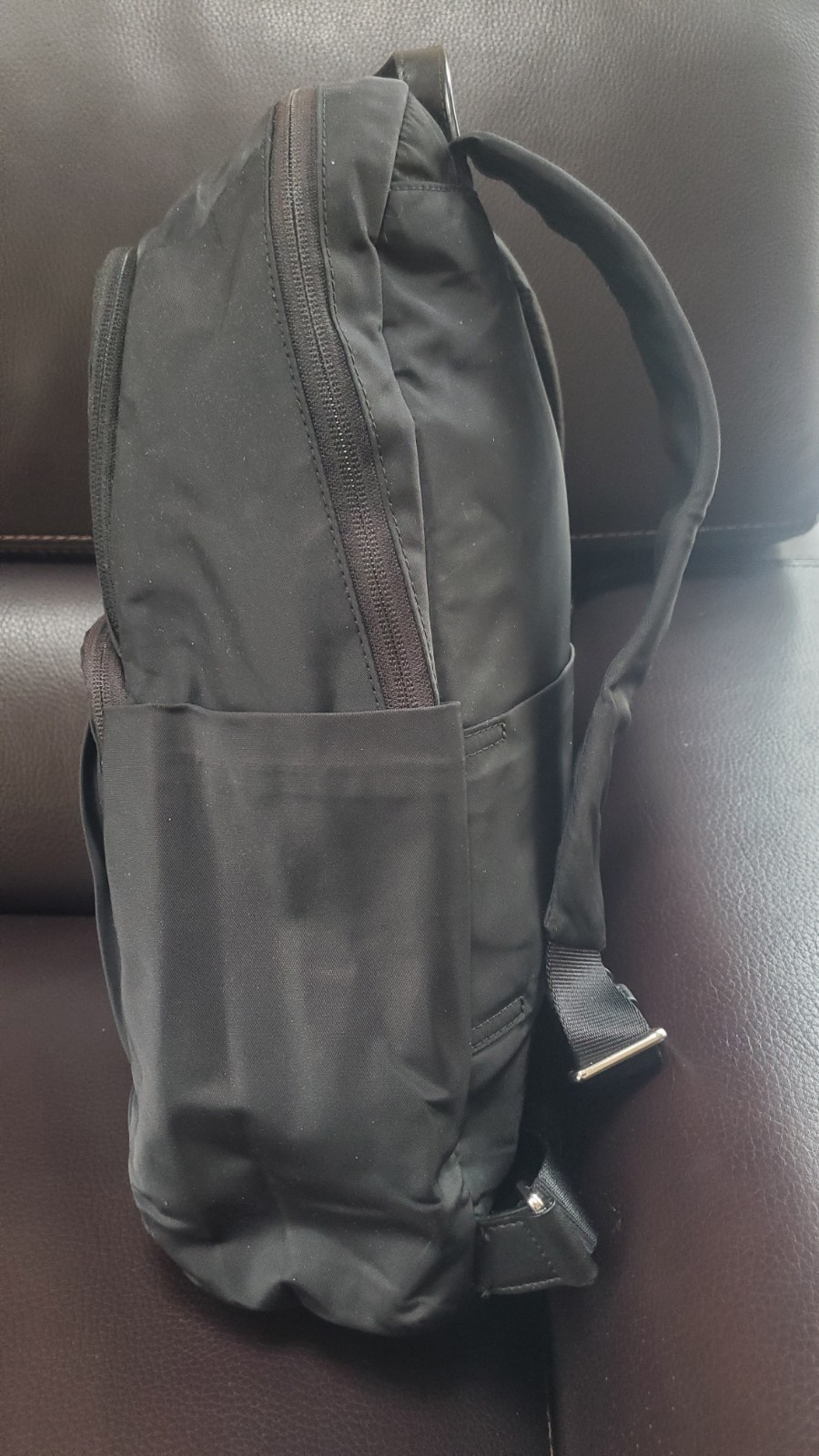 TUMI Backpack. Black. Nylon. Travel Daypack 16″× 11.5″x 5.5″