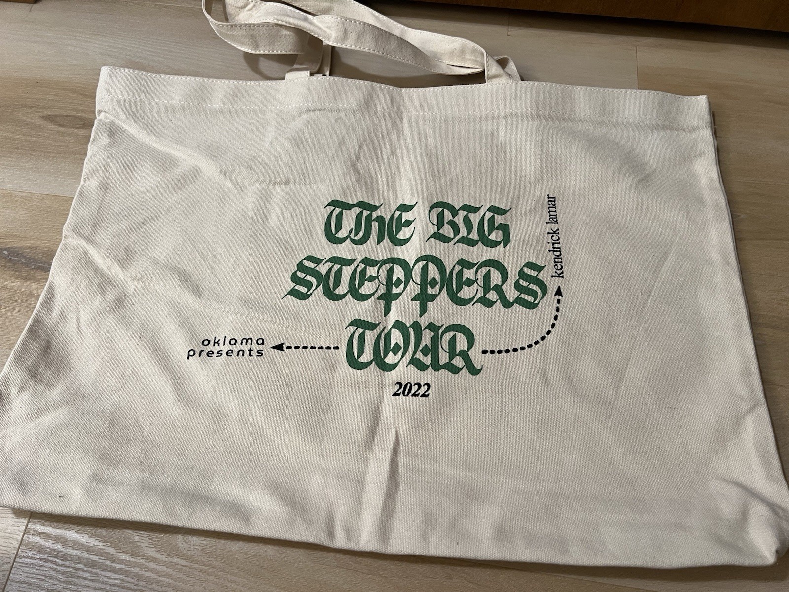 Kendrick Lamar Large Tote Bag The Big Steppers 2022 Tour Merch 20″x15″