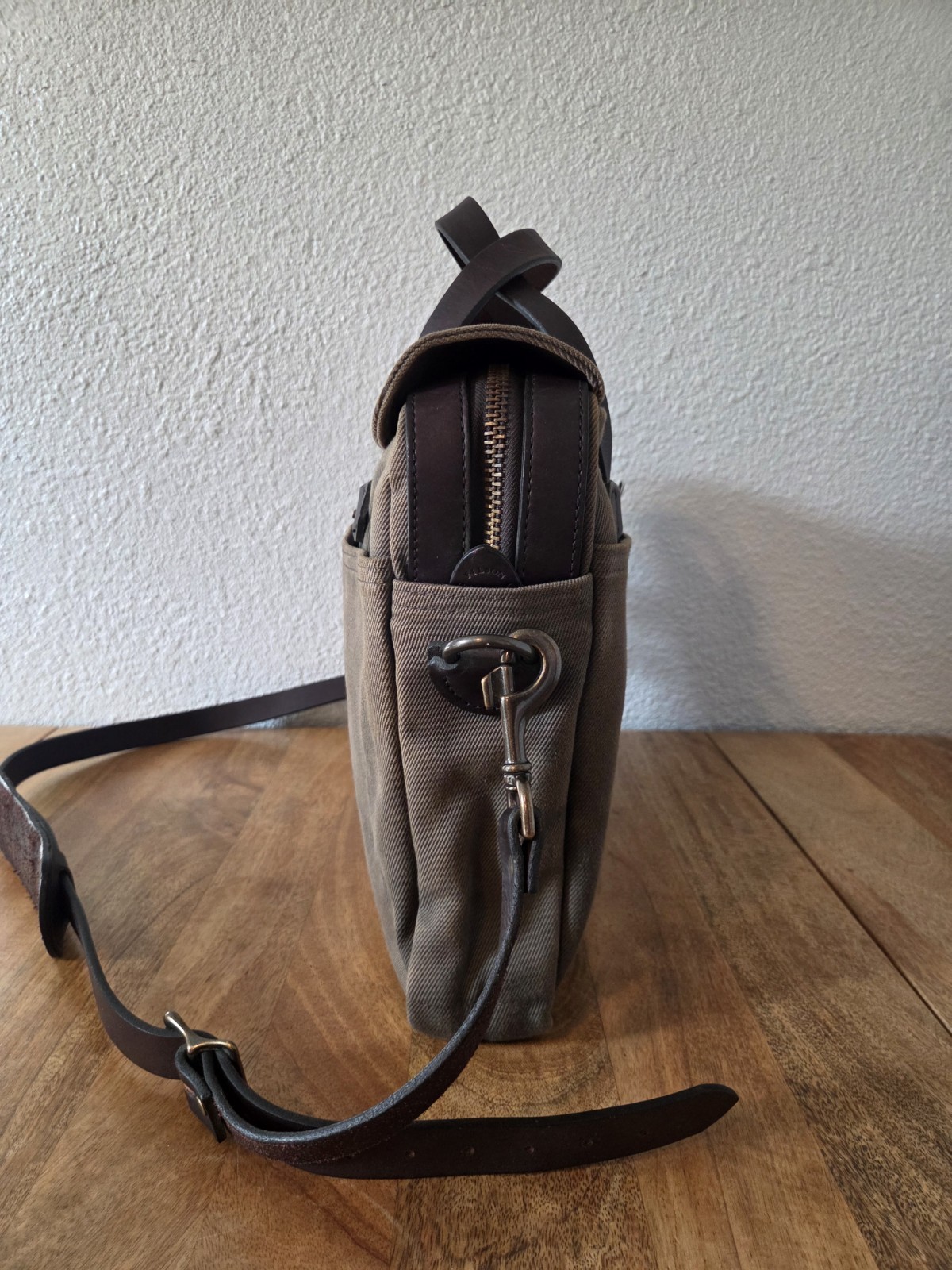Filson Rugged Twill Original Briefcase | Otter Green | Made in USA | MSRP $499