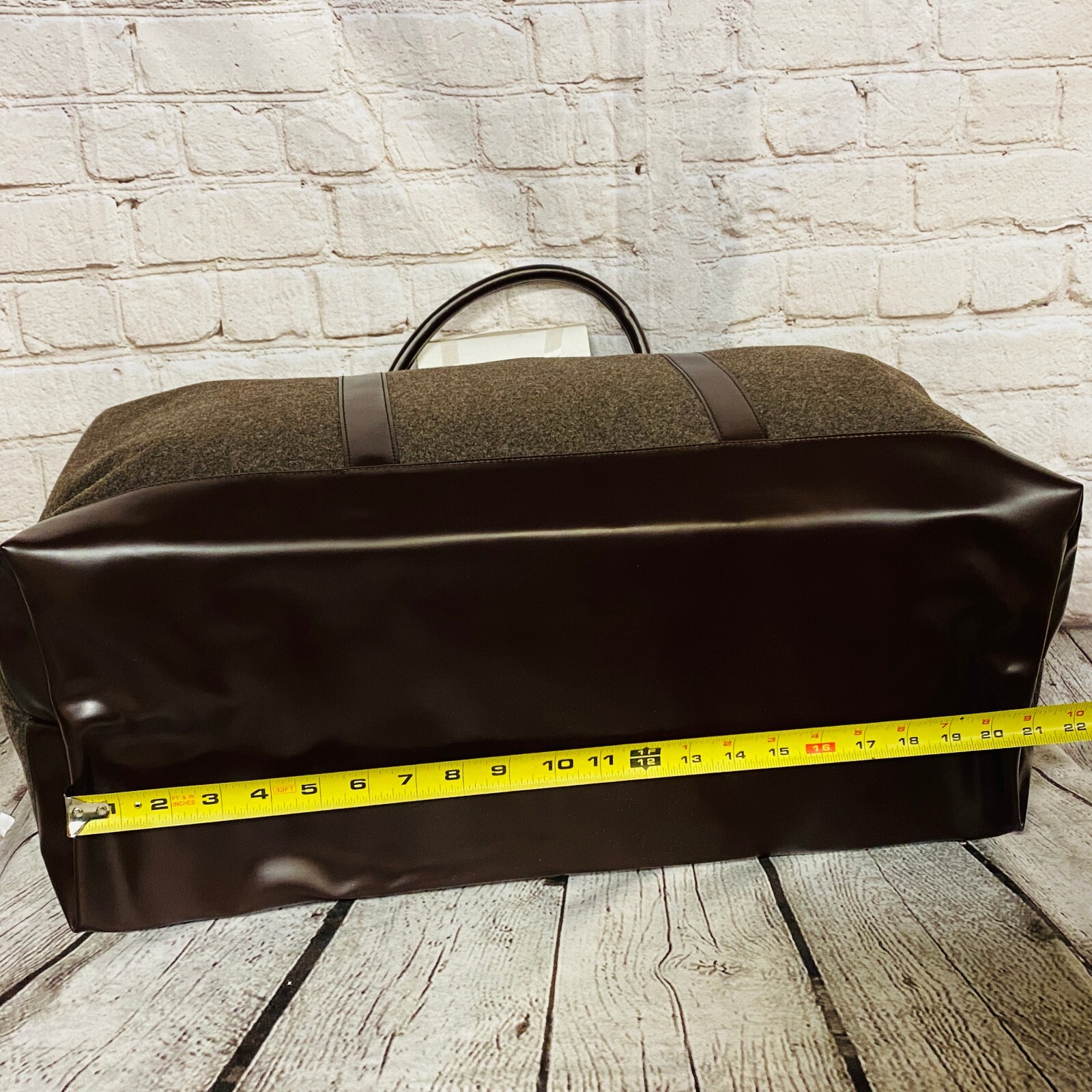 ARAMIS MEN SUEDE DUFFLE BAG BROWN – NEW