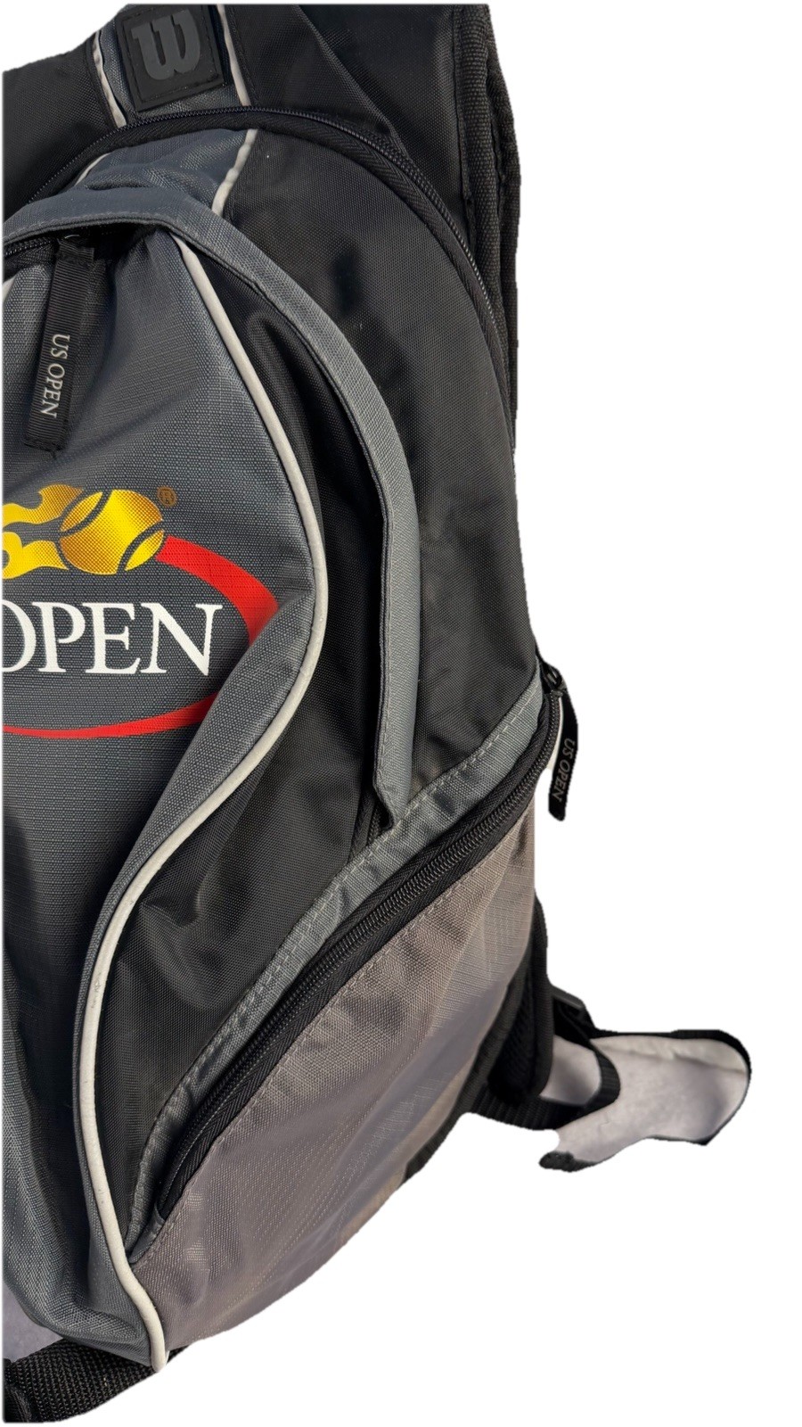 NWT Wilson US Open Black/Gold/Red Nylon Backpack With Pockets