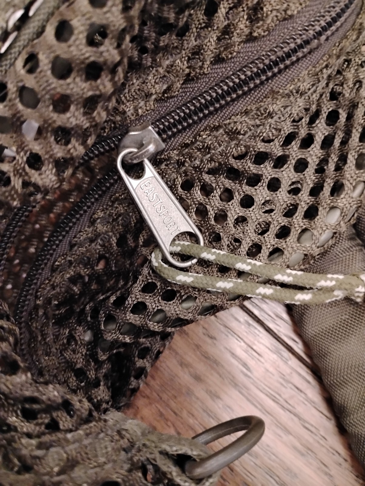 EASTSPORT Mesh BackPack 2 Component Zipper Tops Student y2k
