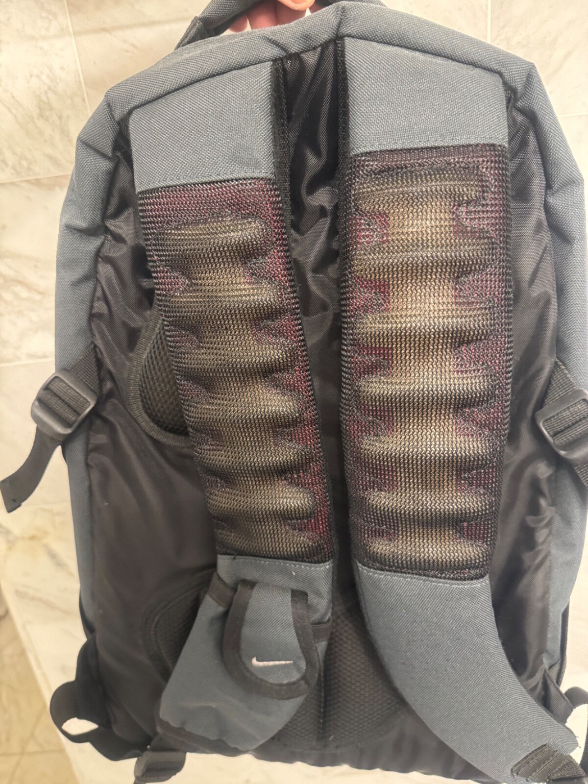 NIKE Hawhort 2.0 EXPANDABLE Gray Polyester BACKPACK lumbar support