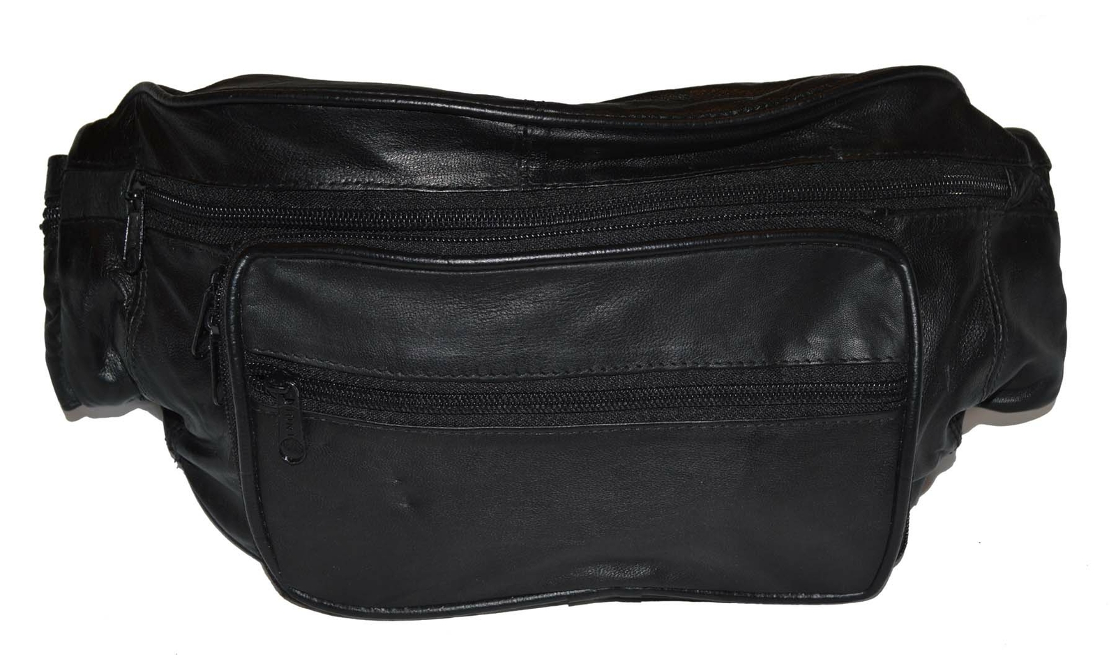 JUMBO FANNY PACK TRAVEL ORGANIZER WAIST WALLET NEW BLACK