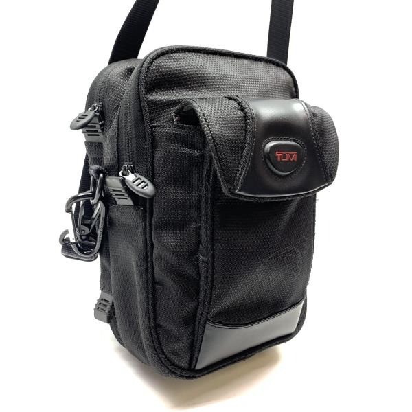 TUMI Camera bag Black Nylon Leather Men Shoulder bag