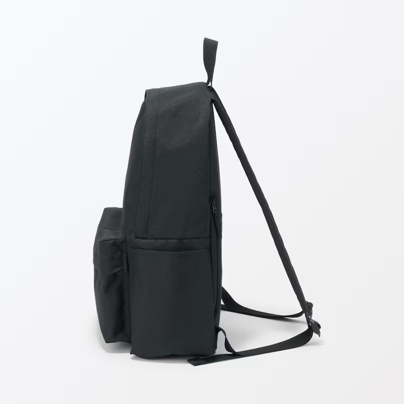 MUJI Water-Repellent Backpack Charcoal Gray/Black/Light Beige/Light Green NWT