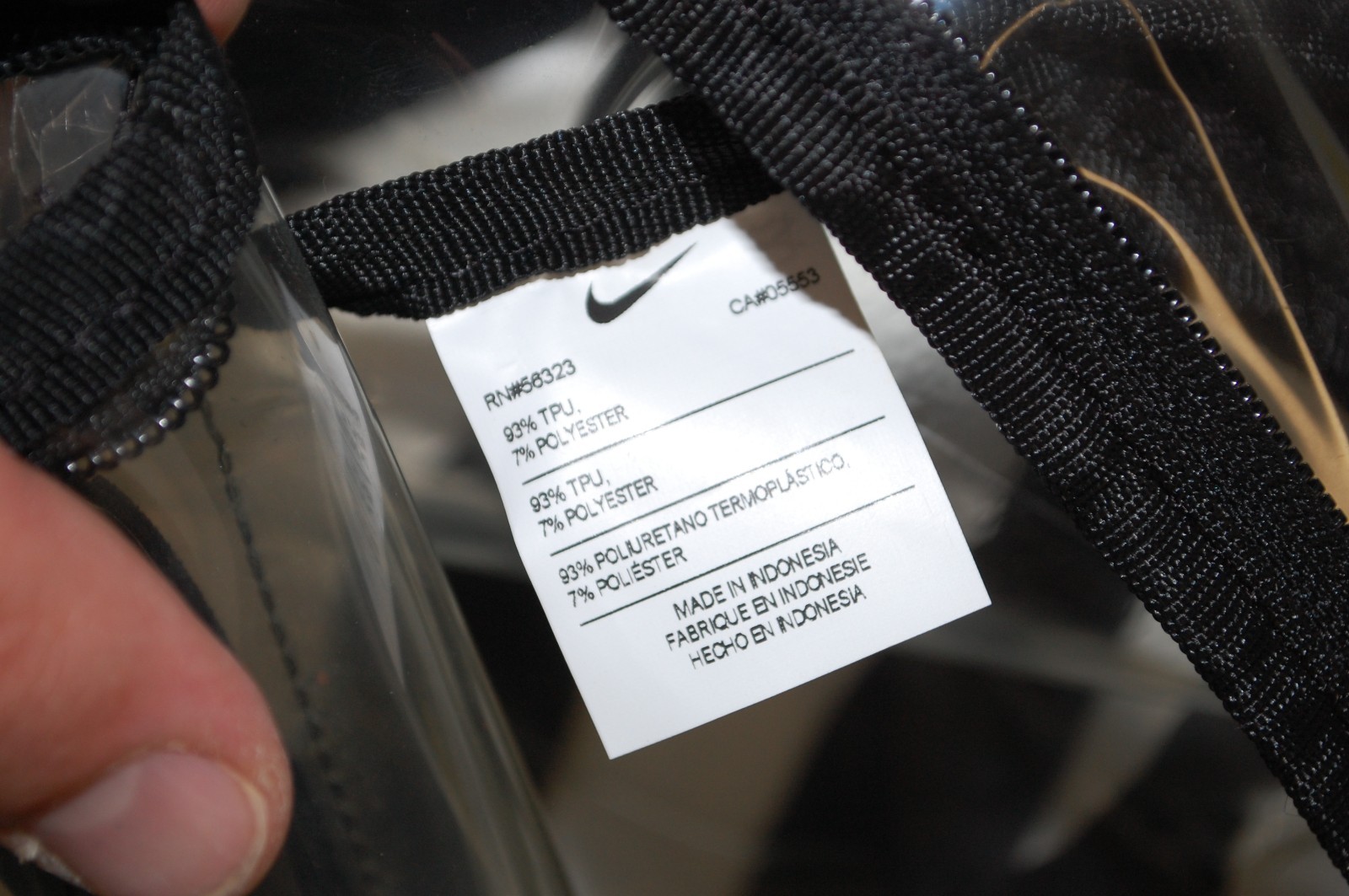 Nike Air Kids Clear Backpack – See Through Clear Plastic Concert Festival 12×12