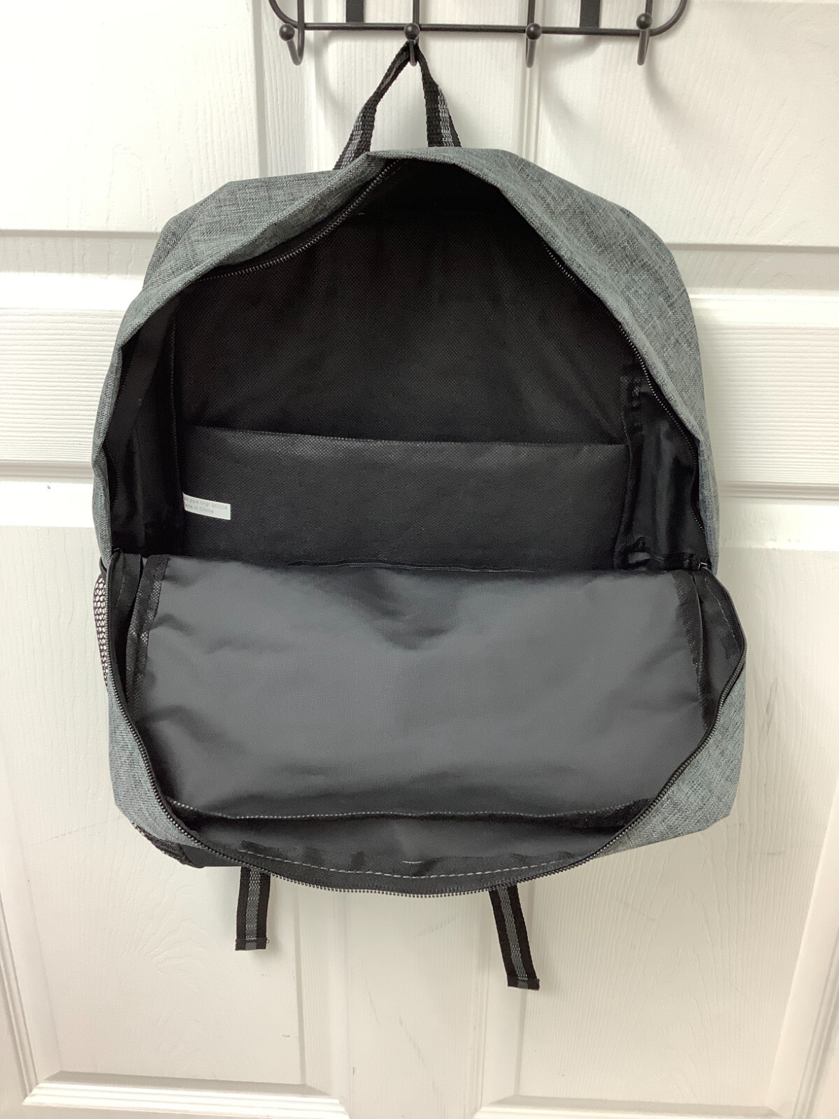 Classic School Backpack – Grey/Black