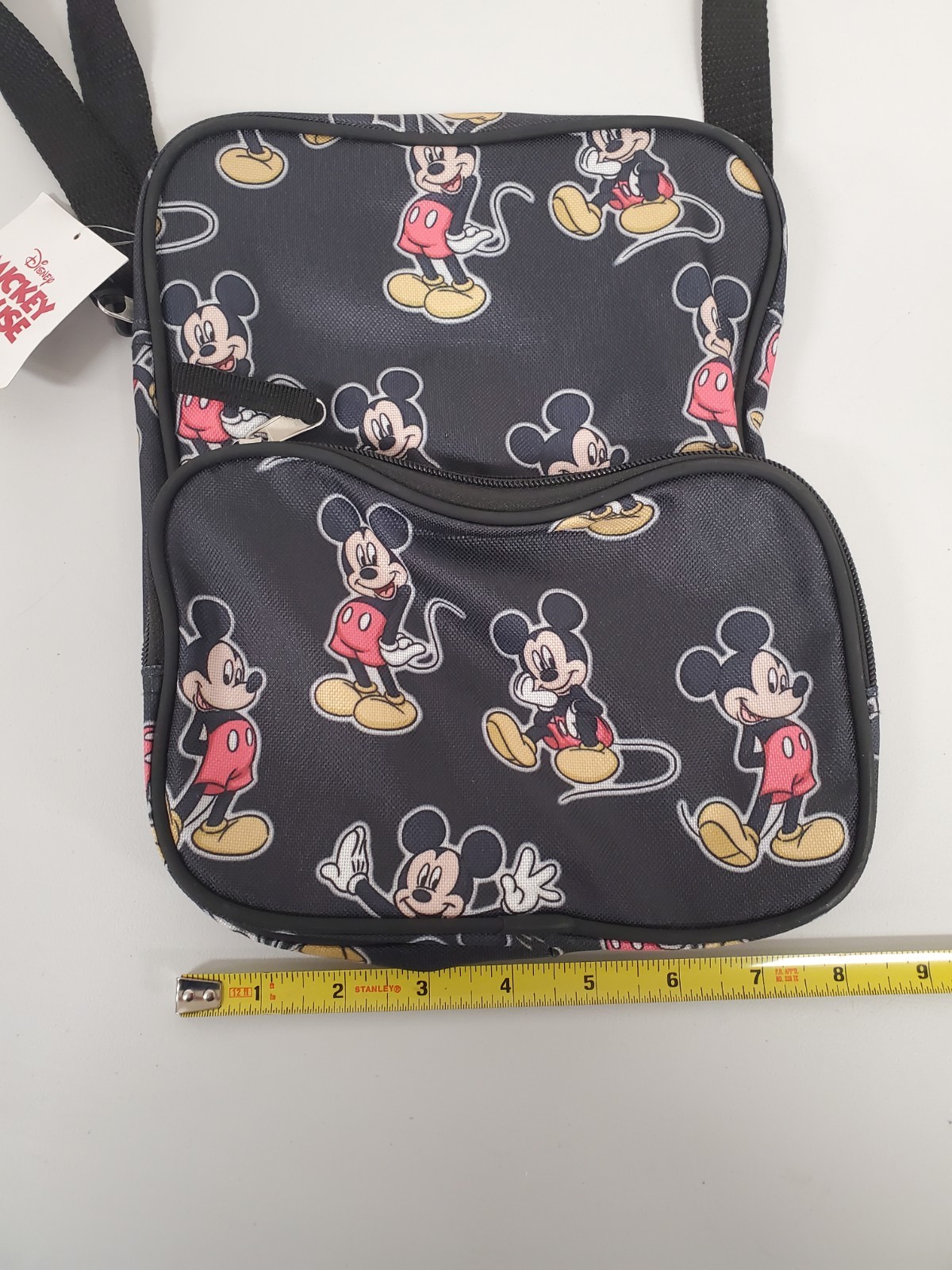 Fast Forward Disney Mickey Mouse Character Print Book Bag Satchel Over Shoulder